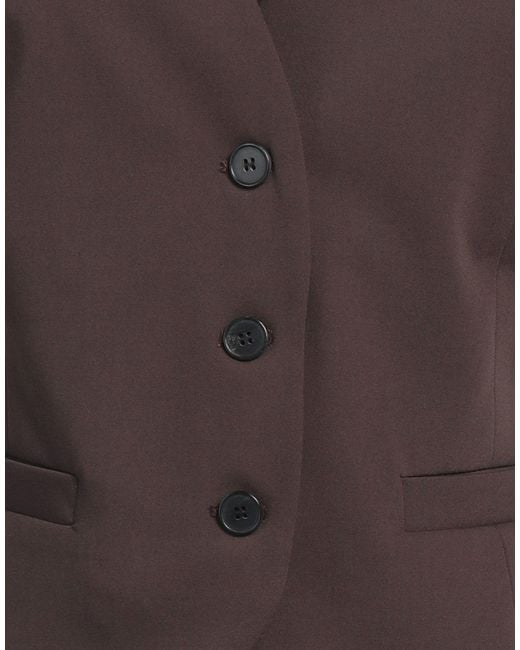 Dixie Brown Tailored Vest Polyester, Viscose, Wool, Elastane