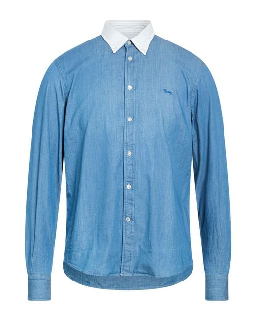 Harmont & Blaine Blue Shirt Cotton for men