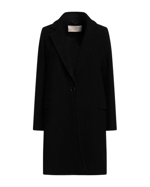 Circolo 1901 Black Coat Virgin Wool