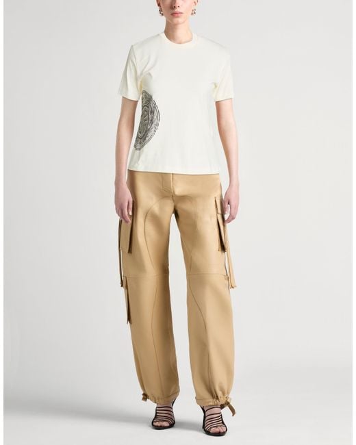 Jean Paul Gaultier White Ivory T-Shirt Cotton, Elastane