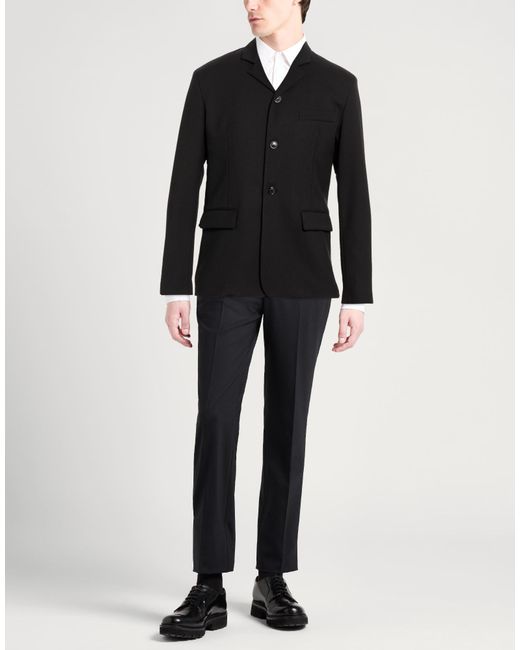 Grifoni Black Blazer Polyester, Virgin Wool, Elastane for men