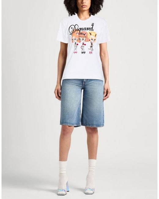 DSquared² White T-Shirt Cotton
