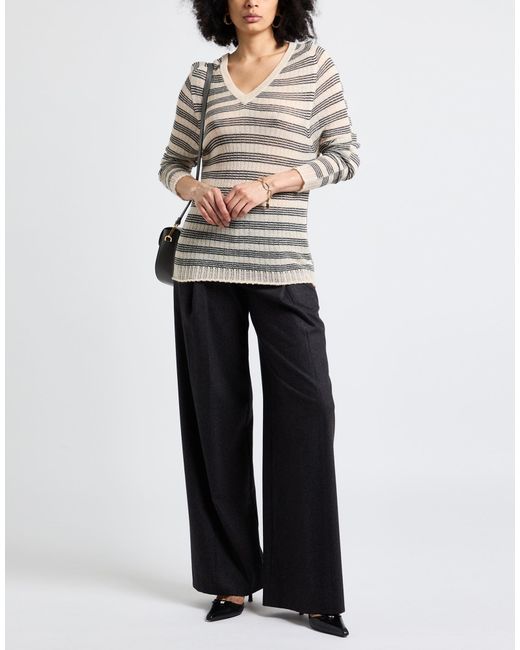 Alysi Gray Sweater Acrylic, Alpaca Wool, Merino Wool