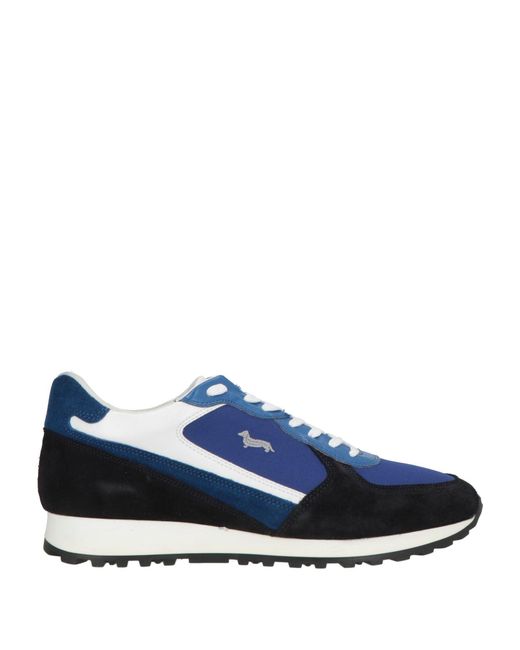 Harmont & Blaine Blue Sneakers Leather, Textile Fibers for men