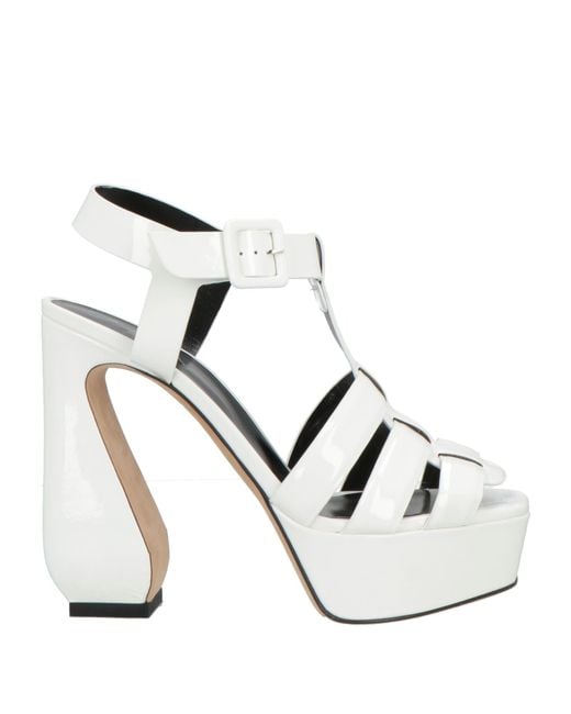Sergio Rossi White Sandals