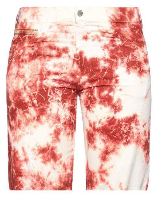 Massimo Alba Red Rust Shorts & Bermuda Shorts Cotton