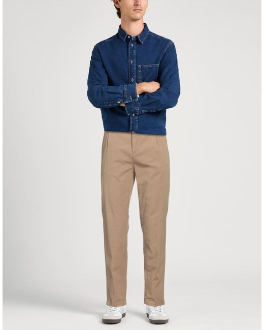 Alpha Studio Natural Sand Pants Cotton, Viscose, Elastane for men