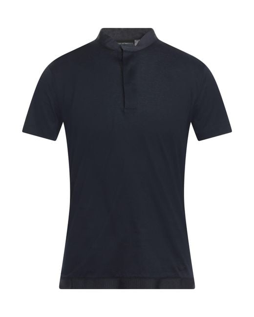 Emporio Armani Blue T-Shirt Cotton for men