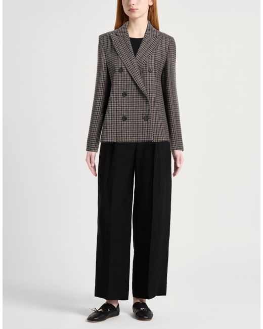Weekend by Maxmara Black Coat Virgin Wool, Polyamide
