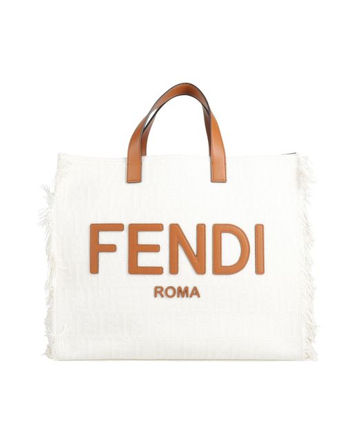 Borsa A Mano di Fendi in White
