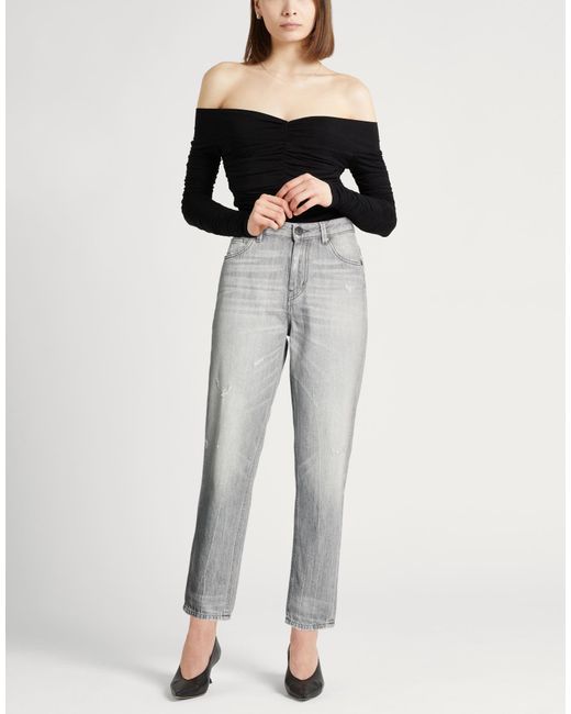 PT Torino Gray Jeans Cotton, Elastane