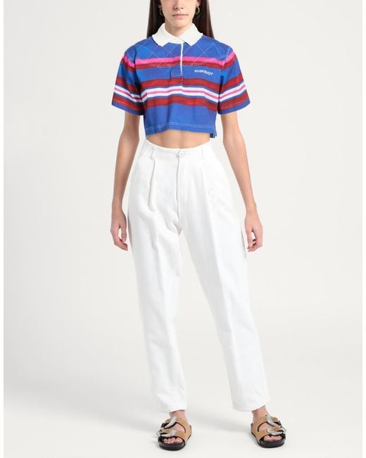 Khrisjoy Blue Polo Shirt Cotton