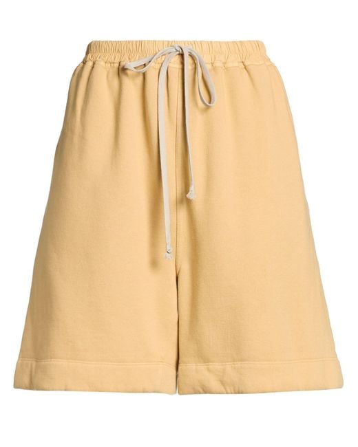 Rick Owens Natural Shorts & Bermuda Shorts