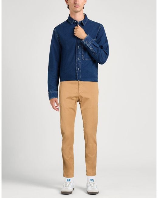 Dondup Natural Camel Pants Cotton, Elastane for men