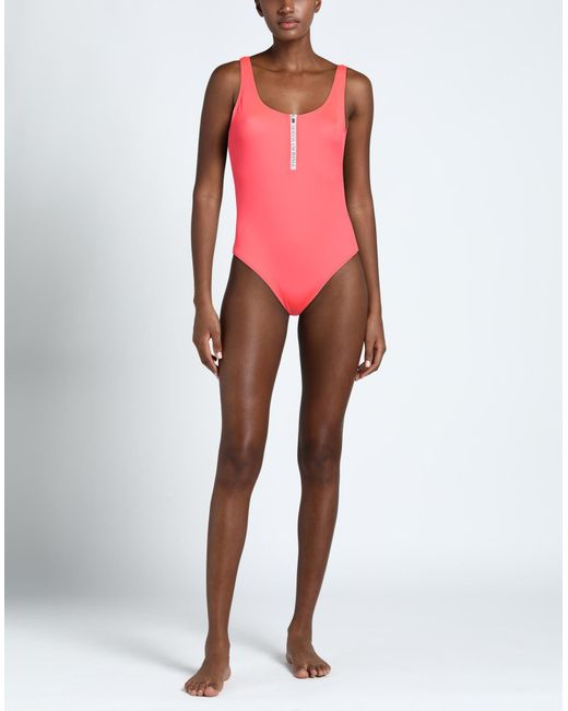 Armani Exchange Pink One-piece Swimsuit