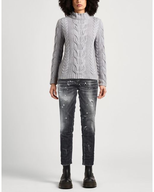 DSquared² Gray Jeans Cotton, Elastomultiester, Elastane