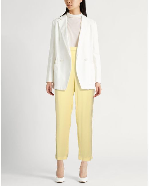 Fabiana Filippi Yellow Pants Viscose, Elastane