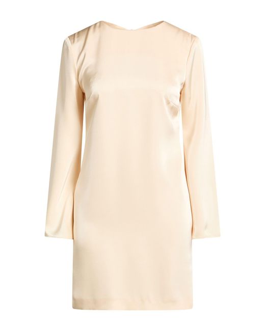 SIMONA CORSELLINI Natural Mini Dress Polyester