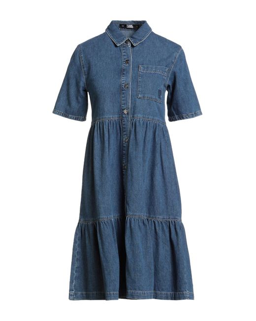 Karl Lagerfeld Blue Mini Dress