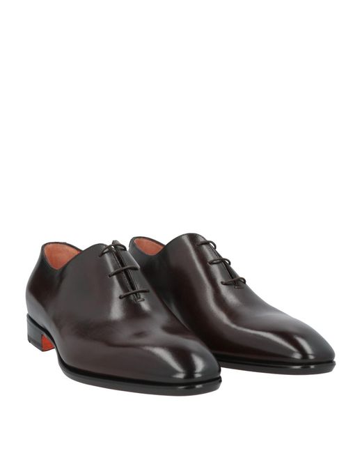 Stringate di Santoni in Brown da Uomo