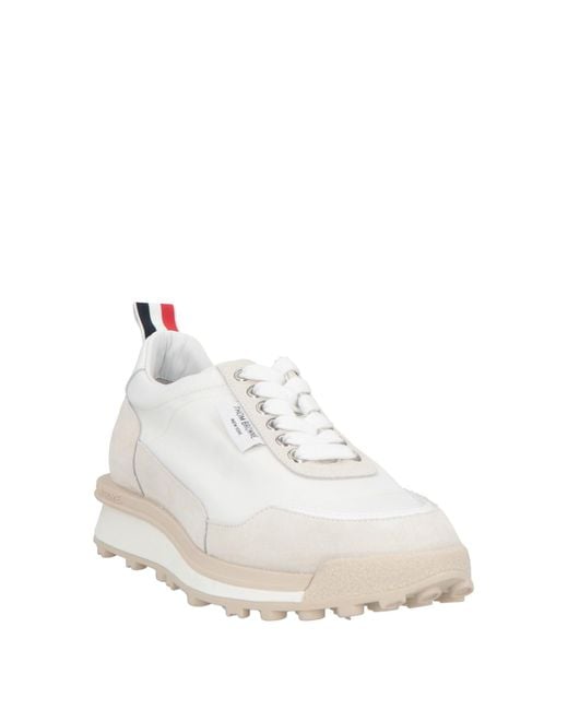 Thom Browne Natural Sneakers Leather, Textile Fibers