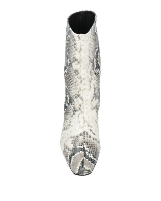 MSGM White Ankle Boots