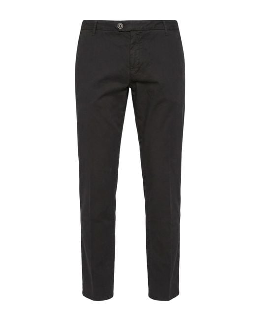 Roy Rogers Black Pants Cotton, Elastane for men