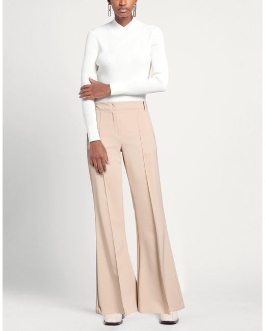 ACTUALEE Natural Sand Pants Polyester, Elastane