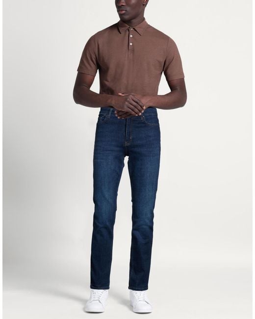 Karl Lagerfeld Blue Jeans Cotton, Elastomultiester, Elastane for men