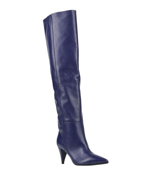 Strategia Blue Knee Boots