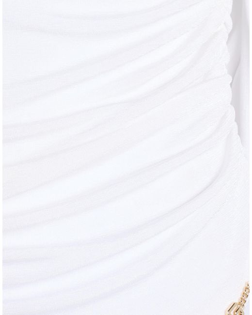 Gaelle Paris White Noir Top Polyester, Elastane