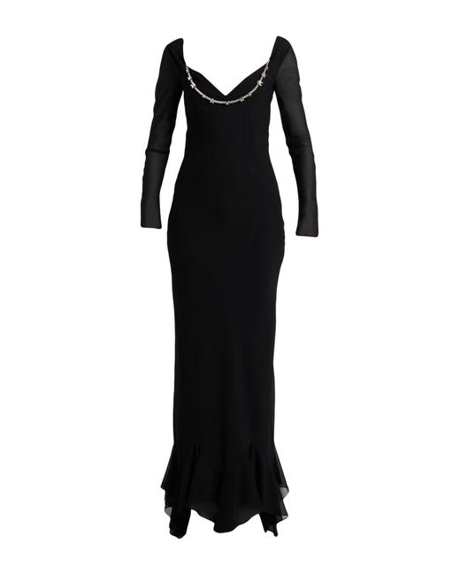 Givenchy Black Maxi Dress Polyester