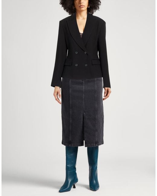 Kaos Black Blazer Polyester, Viscose, Elastane