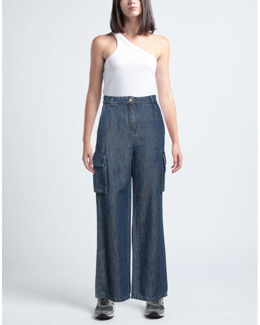 ALESSIA SANTI Blue Jeans Cotton, Linen