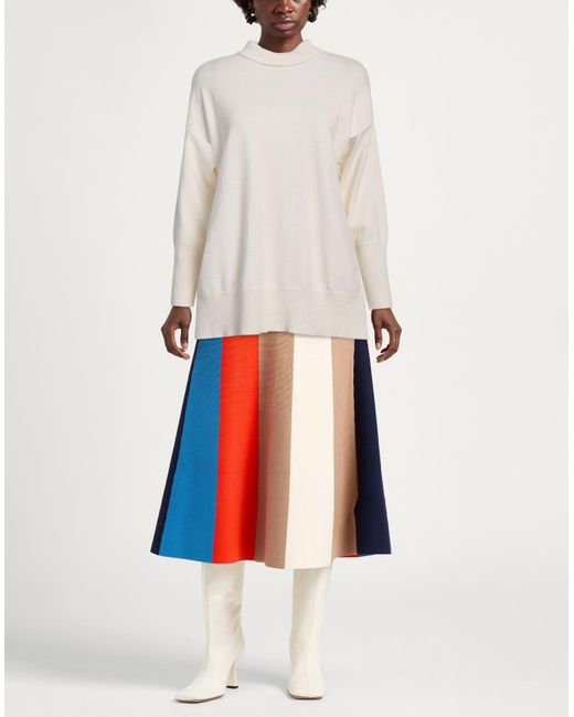 Antonelli White Rollkragenpullover
