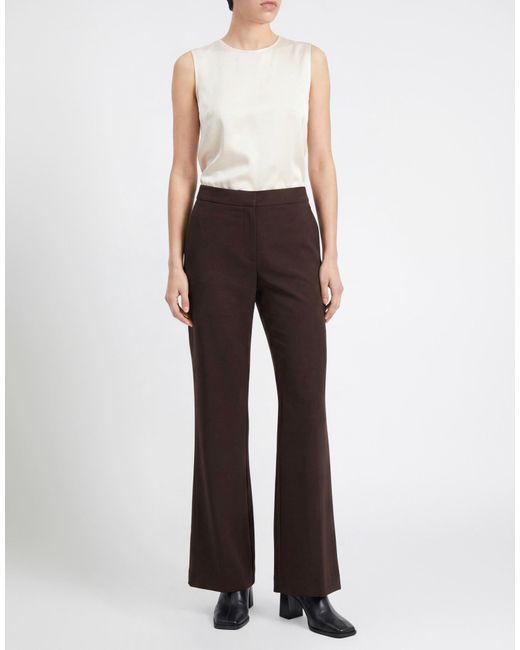 8pm Brown Chocolate Pants Polyester, Elastane