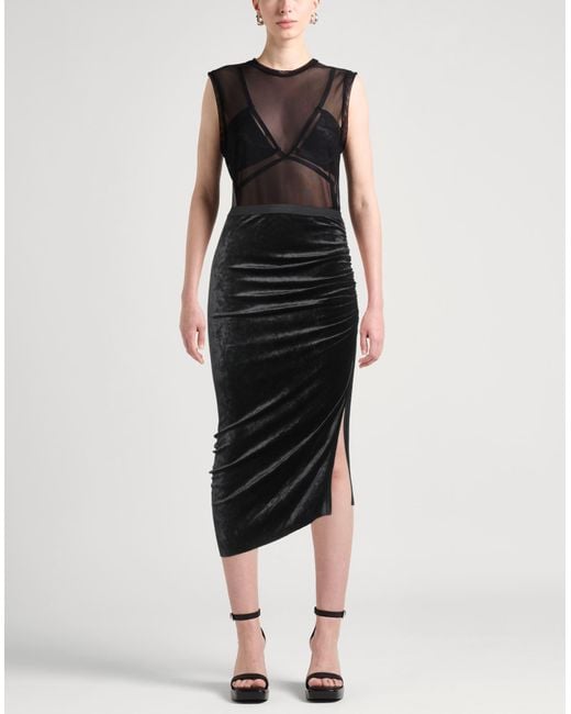 Rick Owens Black Maxi Skirt