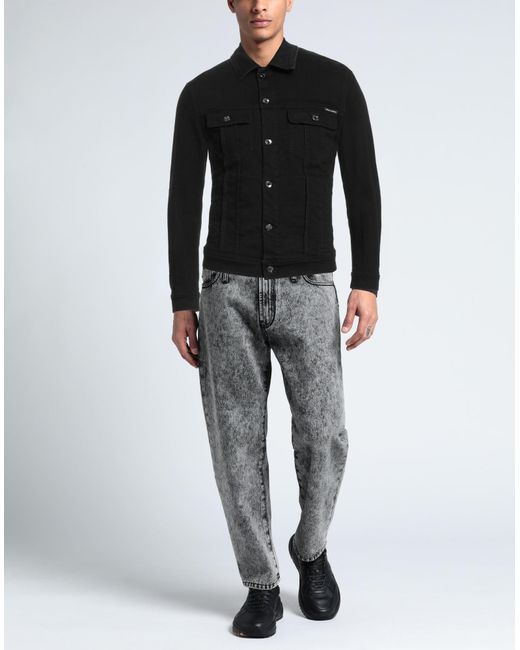 Manteau en jean Dolce & Gabbana pour homme en coloris Black