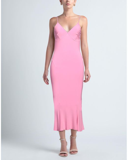 Norma Kamali Pink Maxi Dress