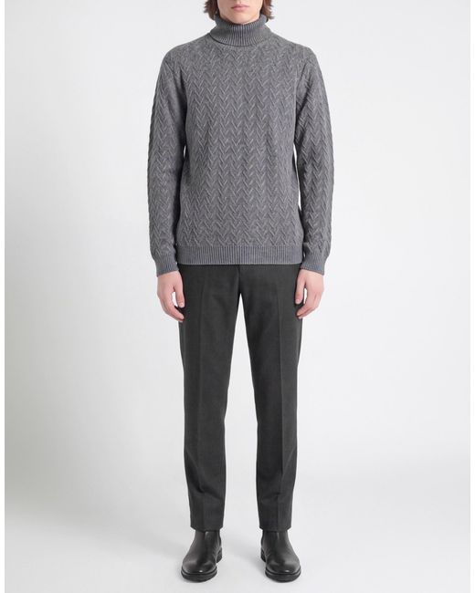 Zanone Gray Turtlenecks for men