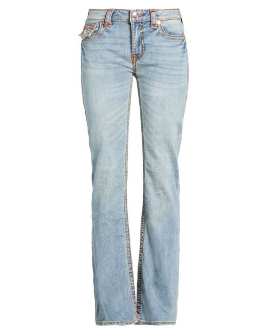 True Religion Blue Jeans Cotton, Polyester, Rayon, Elastane