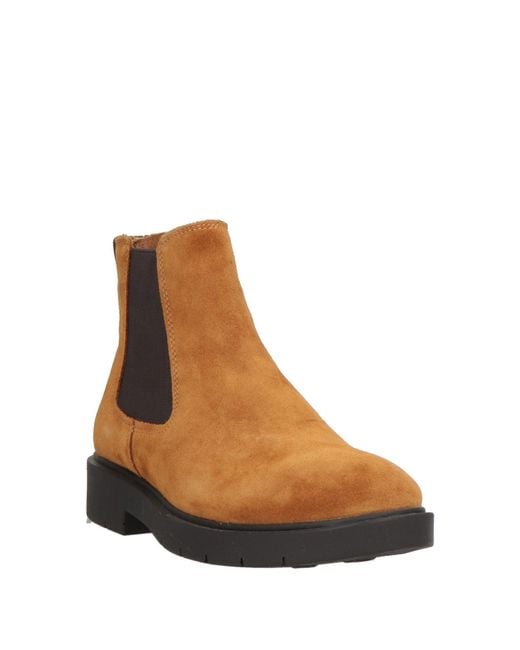 Geox Brown Ankle Boots Leather