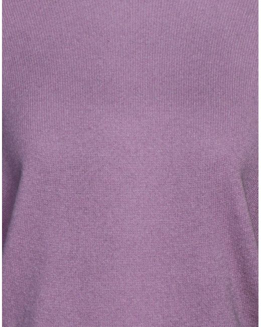 AROVESCIO Purple Rollkragenpullover