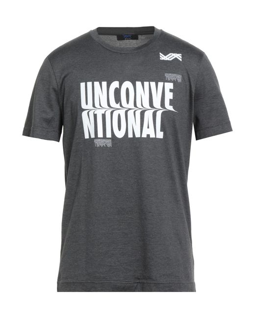 Kiton Gray T-Shirt Giza 45 Cotton for men