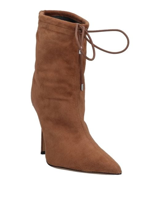 Alexandre Vauthier Brown Ankle Boots