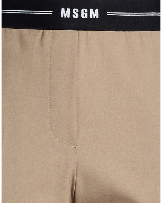 MSGM Natural Pants Virgin Wool, Elastane