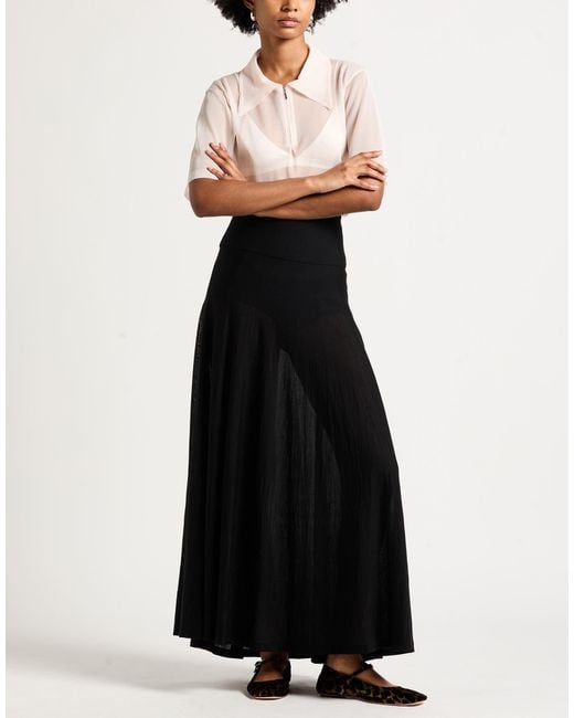 Alaïa Black Maxi Skirt