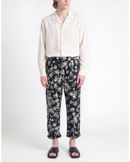 Amaranto Gray Pants Cotton for men