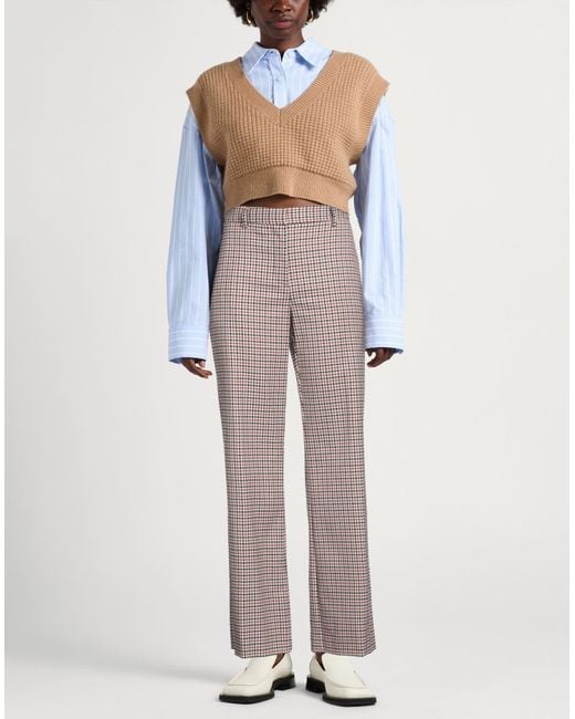 Ottod'Ame Gray Pants Polyester, Viscose, Elastane