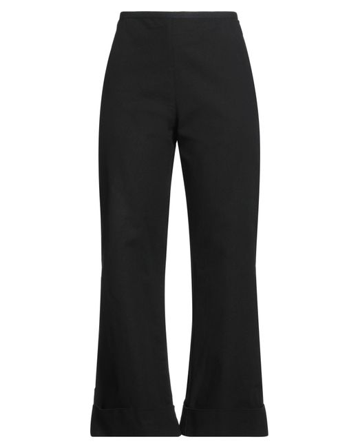 Hache Black Pants Cotton, Elastane
